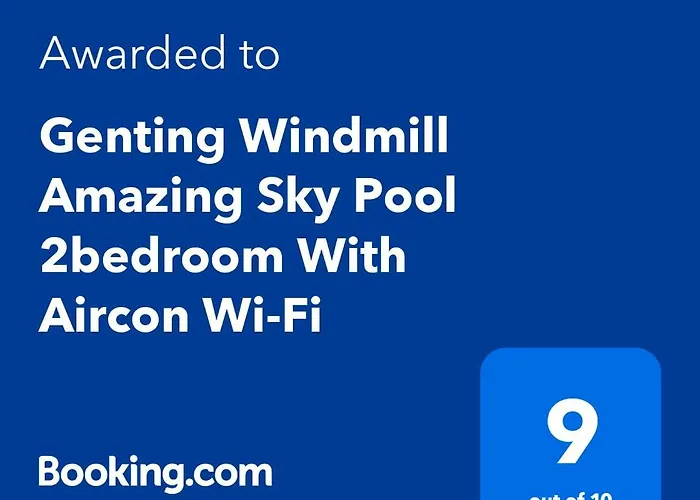 Genting Windmill Amazing Sky Pool 2Bedroom With Aircon Wi-Fi