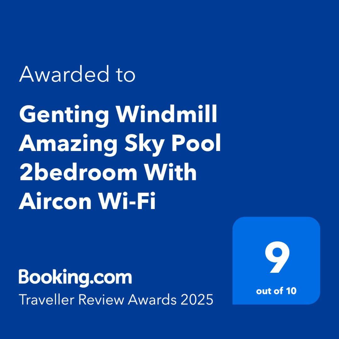 Genting Windmill Amazing Sky Pool 2bedroom With Aircon Wi-fi * Genting Highlands